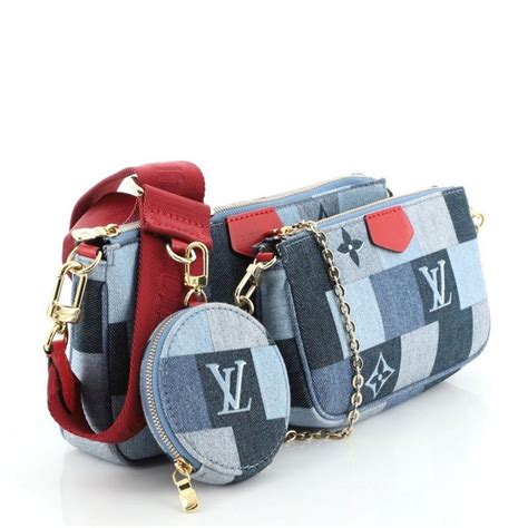 pochette denim louis vuitton|louis vuitton pochette wristlet.